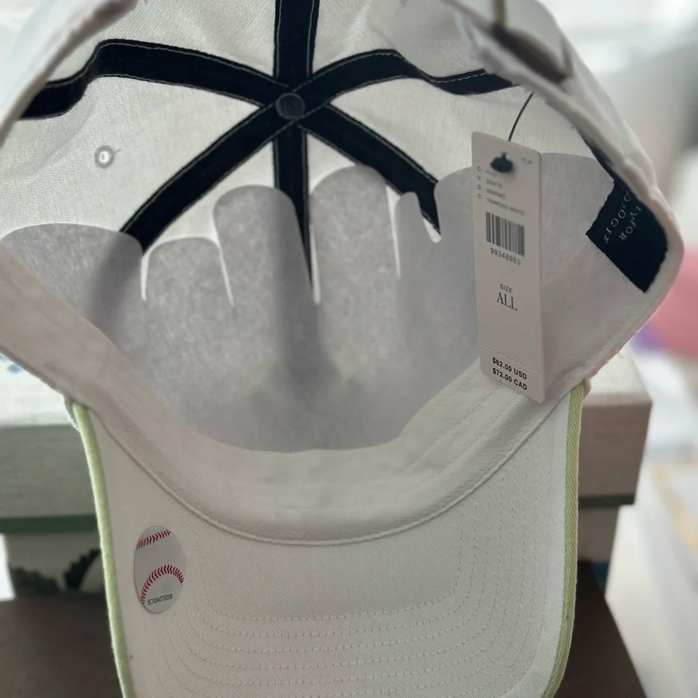 47 NY Adult Cap - White and Light Green - Picture 4 of 7
